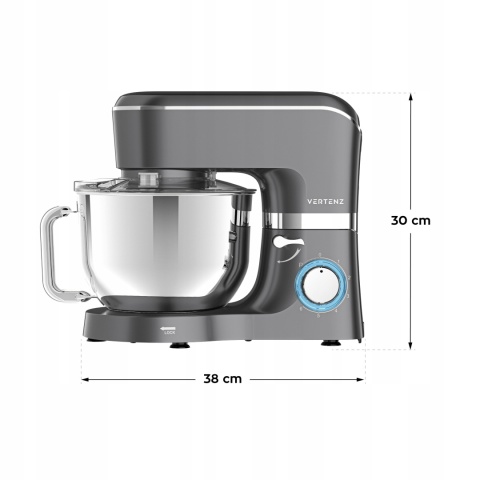 ROBOT KUCHENNY PLANETARNY VERTENZ COSMIQ 40 SILVER 5,5L 4 KOŃCÓWKI MISA