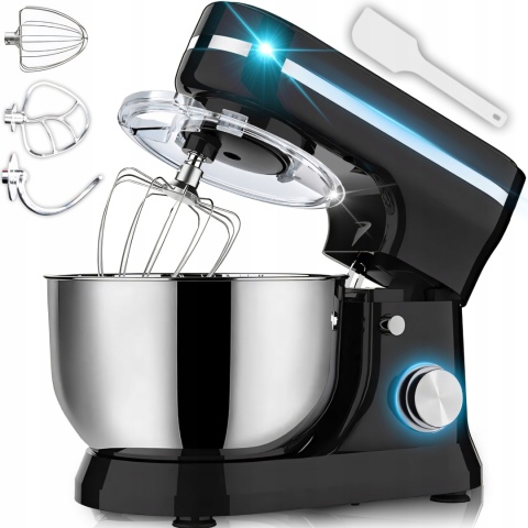 ROBOT KUCHENNY RETOO 3200W 6L MISĄ PLANETARNY 3W1 Z HAKIEM TRZEPACZKĄ MIX