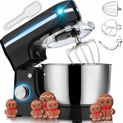 ROBOT KUCHENNY RETOO 3200W 6L MISĄ PLANETARNY 3W1 Z HAKIEM TRZEPACZKĄ MIX