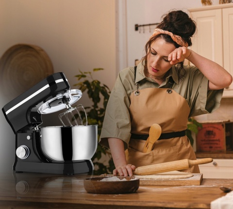 ROBOT KUCHENNY RETOO 3200W 6L MISĄ PLANETARNY 3W1 Z HAKIEM TRZEPACZKĄ MIX