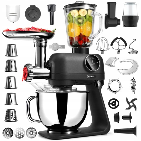 ROBOT KUCHENNY YOER PLANETARNY 2200W MISA 5,5L 43 ELEMENTY MULTIFUNKCYJNY