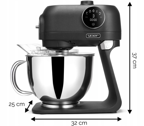 ROBOT KUCHENNY YOER PLANETARNY 2200W MISA 5,5L 43 ELEMENTY MULTIFUNKCYJNY