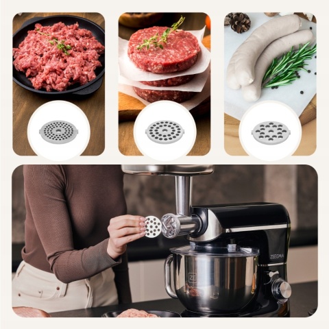 ROBOT KUCHENNY ZEEGMA PLANET MULTI 1900W: MIKSER, BLENDER I MASZYNKA 6,2L