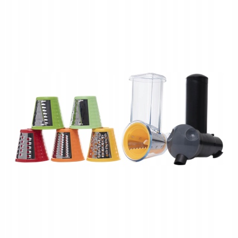 SZATKOWNICA ELEKTRYCZNA KOHERSEN 150W 6 WKŁADEK DO WARZYW I LODÓW + NOŻYCE