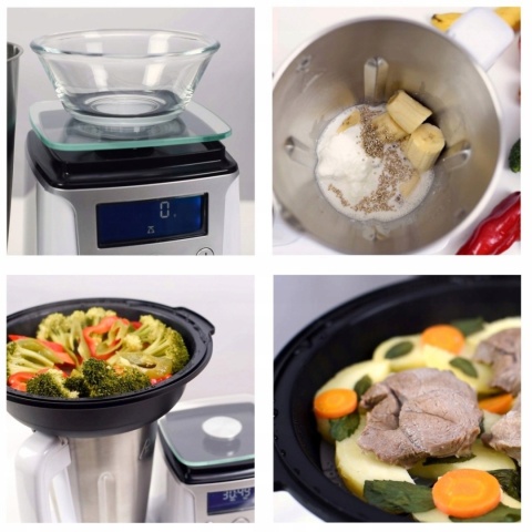 WIELOFUNKCYJNY ROBOT KUCHENNY KIWI KMC6940 1450W Z WAGĄ GOTOWANIEM NA PARZE