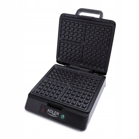Duża Gofrownica Adler Mocna 1500W 4 Chrupkie Gofry Mocna Wydajna