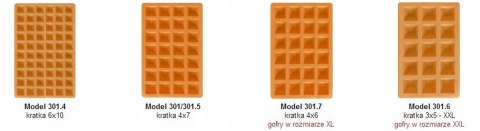 Gofr Przedstawiona Zestaw Obejmuje Gofrownicy Dezal 301.5 (Kratka 4X7) 1300W