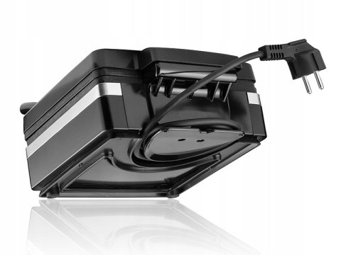 Gofrownica 2 Duże Chrupiące Gofry Duża Mocna 1400W Czarna Wydajna