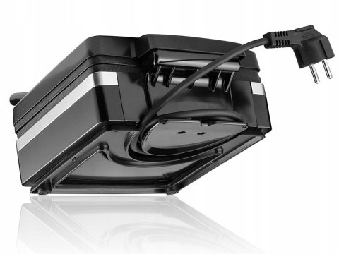Gofrownica 2 Duże Gofry Chrupiące Regulacja 1400W Mocna Czarna