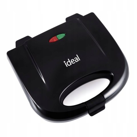 Gofrownica 2 Duże Gofry Ik1601 Ideal 1400W Mocna Wydajna Czarna