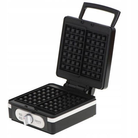 Gofrownica 2 Duże Gofry Regulacja Temp Moc 2000 W Czarna Chrupiące Gofry