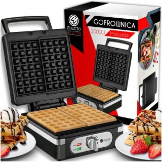 Gofrownica 2000W Xxl 2 Gofry Z Regulacją Temperatury Puszyste Gofry Solidna