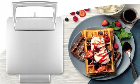 Gofrownica 2000W Xxl 2 Gofry Z Regulacją Temperatury Puszyste Gofry Solidna