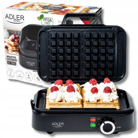 Gofrownica 2000W Xxl Na 2 Duże Gofry Płynna Regulacja Temperatury Non-Stick