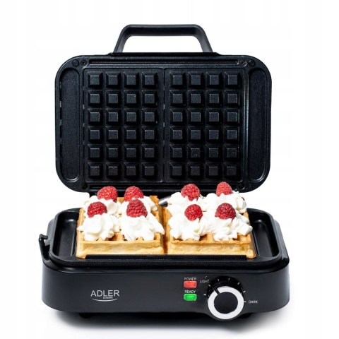 Gofrownica 2000W Xxl Na 2 Duże Gofry Płynna Regulacja Temperatury Non-Stick