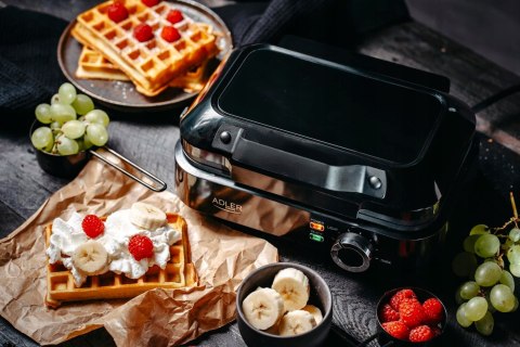 Gofrownica 2000W Xxl Na 2 Duże Gofry Płynna Regulacja Temperatury Non-Stick