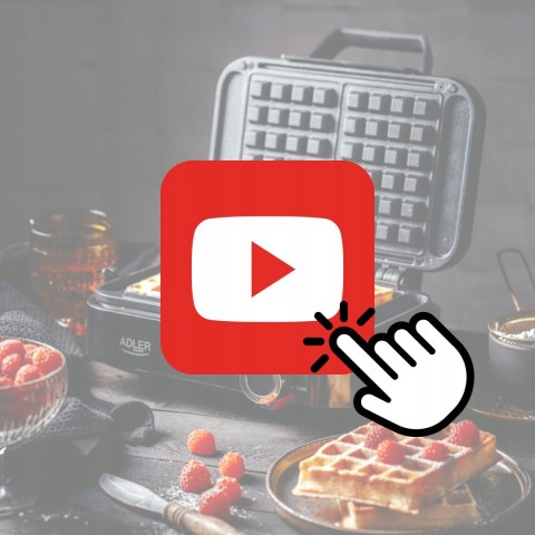 Gofrownica 2000W Xxl Na 2 Duże Gofry Płynna Regulacja Temperatury Non-Stick