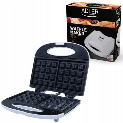 Gofrownica Adler Ad 311, 700W, Biała, Z Lampką, Mocna I Nowoczesna