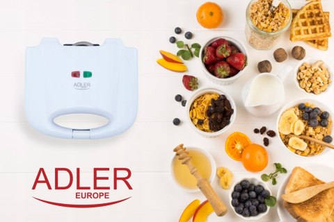 Gofrownica Adler Ad 311, 700W, Biała, Z Lampką, Mocna I Nowoczesna