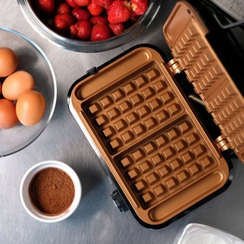 Gofrownica Eldom Solidna 2 Duże Gofry Super Moc 2000W Ceramiczna Powłoka