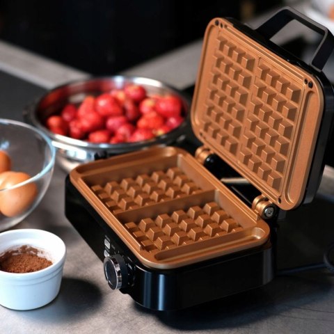 Gofrownica Eldom Solidna 2 Duże Gofry Super Moc 2000W Ceramiczna Powłoka