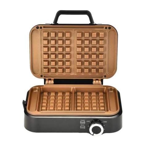 Gofrownica Eldom Solidna 2 Duże Gofry Super Moc 2000W Ceramiczna Powłoka