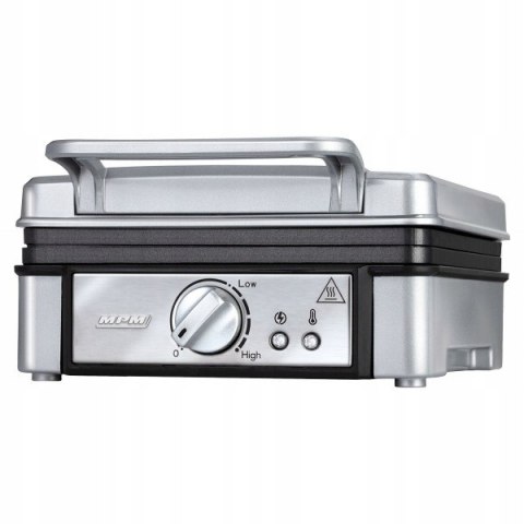 Gofrownica Mpm Duża Moc 1400W 2 Gofry Non-Stick Srebrna Wydajna Mocna