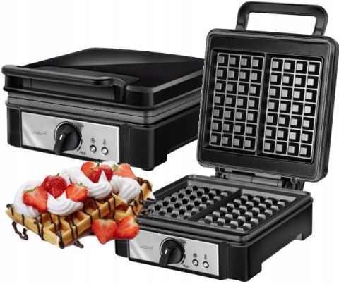Gofrownica Mpm Mgo-24 Czarna Duża Moc! 1400W Mocna Czarna Duża