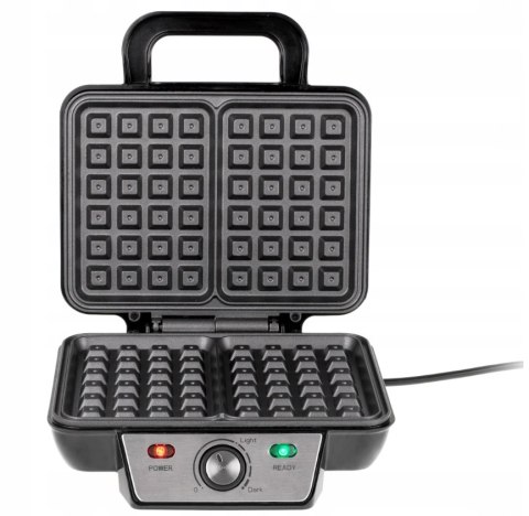Gofrownica Na 2 Duże Gofry 1600W Płynna Regulacja Temperatury °C Non-Stick