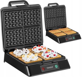 Gofrownica Transa Electronics 1500W Na 4 Gofry - Szybkie Nagrzewanie