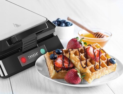 Gofrownica Transa Electronics 1500W Na 4 Gofry - Szybkie Nagrzewanie