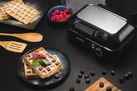 Gofrownica Transa Electronics TwoWaffles, 2 gofry, 1500 W, regulacja wypieku