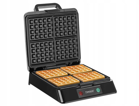 Gofrownica Transa Electronics Na 4 Gofry, 1500W, Szybkie Nagrzewanie