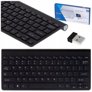 Klawiatura Bezprzewodowa Bluetooth Smart Tv Czarna Mocna Usb