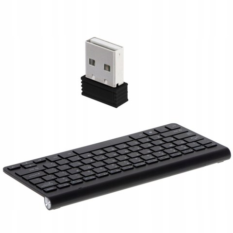 Klawiatura Bezprzewodowa Bluetooth Smart Tv Czarna Mocna Usb