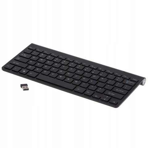 Klawiatura Bezprzewodowa Bluetooth Smart Tv Czarna Mocna Usb