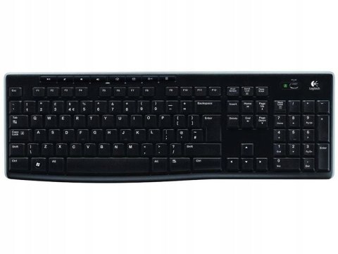 Klawiatura Logitech Wireless Keyboard K270 Czarna Bezprzewodowa
