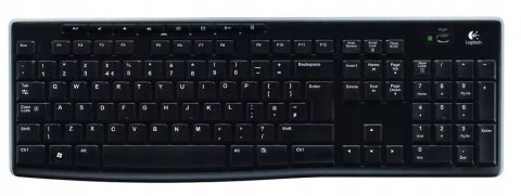 Klawiatura Logitech Wireless Keyboard K270 Czarna Bezprzewodowa