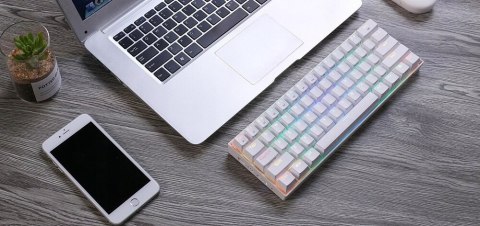 Klawiatura Redragon Dragonic Pro K530w Biała Led Podświetlana Mocna