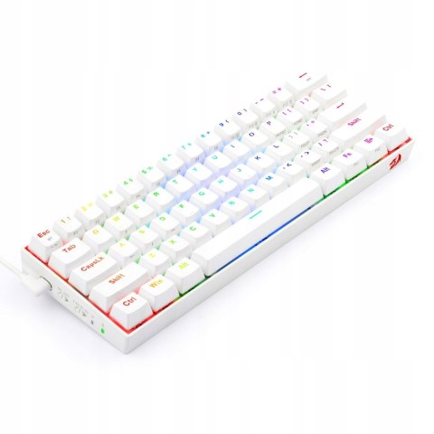Klawiatura Redragon Dragonic Pro K530w Biała Led Podświetlana Mocna