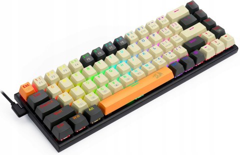 Klawiatura Redragon Ryze K633c Rgb Przewodowa Kolorowa Podświetlana