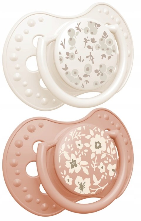 Lovi Smoczek Dynamiczny Uspokajający 0-3 M 2Szt Blossom Pastelowe Kolory