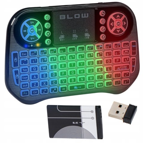 Mini Klawiatura Bezprzewodowa Blow Z Touchpadem I Podświetleniem Led