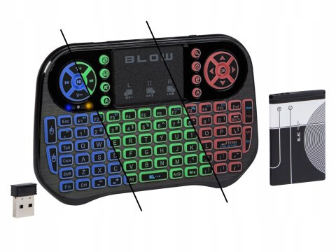 Mini Klawiatura Bezprzewodowa Blow Z Touchpadem I Podświetleniem Led