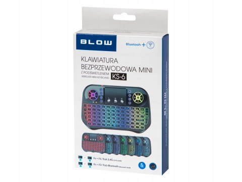 Mini Klawiatura Bezprzewodowa Blow Z Touchpadem I Podświetleniem Led