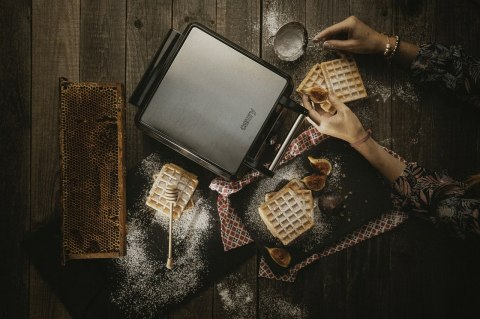 Mocna Gofrownica Duże Smaczne Gofry Xxl 4 Duże Chrupiące Gofry 1500W 230V