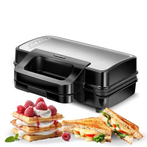 Opiekacz Do Kanapek 3W1 Gofrownica Grill Mpm Mop-43M Mocny Wielofunkcyjny