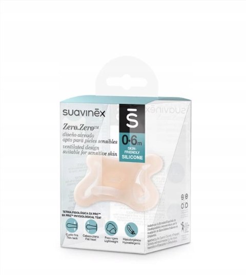 Suavinex Smoczek Fizjologiczny Zero Zero 0-6M Wysoka Jakość Wykonania