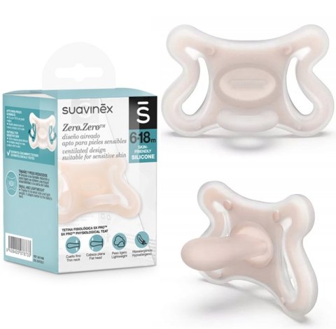 Suavinex Smoczek Fizjologiczny Zero Zero 6-18M Najwyższa Jakość Wykonania