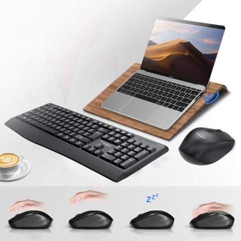 T-Wolf Tf100 Klawiatura Membranowa Bezprzewodowa Wireless Bt + Mysz Myszka